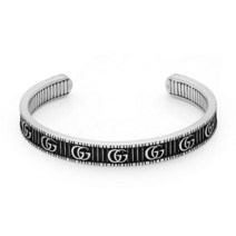 구찌 GUCCI 구찌주얼리 YBA551903001 마몬트 더블 G 디테일 실버 팔찌