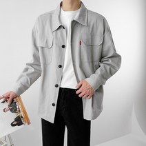포켓 코튼 셔츠 오버핏 트러커 자켓(4color)