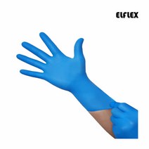 엘플렉스다이아텍스파란니트릴장갑DP-350산업 정비 식품용 검사, 사이즈:L (1팩)