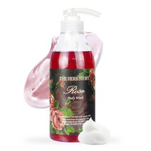 더허브스토리 향좋은 산뜻한 퍼퓸 바디워시 로즈 우아한 장미꽃향기, 1개, 500ml