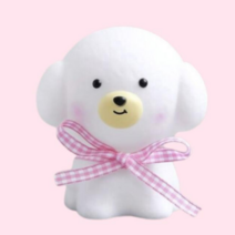 땡스상점 댕댕이 미니 무드등, 비숑A분홍