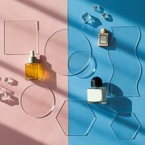 투명 아크릴판 인스타 사진 촬영 소품 장식품 배경 장식 화장품 촬영용, 세트(7개)