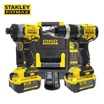 스탠리 팻맥스 20V 충전 무선 임팩드릴 해머드릴 콤보세트 SBDI469M2T, 1개