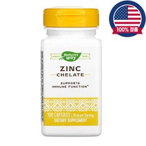 네이쳐스웨이 아연 킬레이트 비스글리시네이트 30mg Zinc Chelate 100캡슐, 100정, 1개