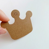 [바보사랑] 선물포장용 라벨택 크라프트 메모지 종이라벨 마끈, 상세 설명 참조, 선택/수량:크라프트지라벨06.크라운왕관/라벨지30장마끈5m
