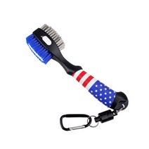 KOFULL 골프클럽 헤드 브러쉬 골프채 클리너 아이언관리 듀얼 양면 브러쉬 골프타올 세트, 브러쉬 단품