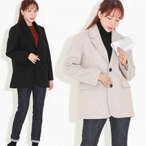 아벡꼬숑 몰빵샵 투버튼 국산 루즈핏 오버핏 자켓 힙커버 (6307154)