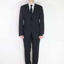 바쏘옴므 정장 23SS 경량 차콜 슬림 스판 셋업 남성정장 X1JQ43