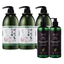초특가[더블모x띵코] 어성초 샴푸 1000ml x3 + 다시마 바디워시 500ml x2 총5종세트, 단품