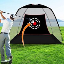 HIGOOD 뒷마당용 골프 연습 네트 뒷마당 운전용 실내 실외용 타격 훈련 보조 타겟 및 휴대용 가방이 있는 튼튼한 드라이빙 2.4 x 1.8m(8 6피트), 7×5FT Golf Net