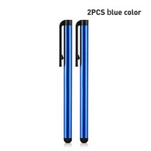10 개/몫 용량 성 터치 스크린 스타일러스 펜 IPad 에어 미니에 대 한 삼성 호환 Xiaomi 아이폰 유니버설 태블릿 PC 스마트 전화 연필, 한개옵션1, [10] 2PCS Blue