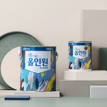 KCC 숲으로 올인원 0.9L 친환경페인트 실크벽지페인트 가구 방문 몰딩 철재 방화문, [반광]적색