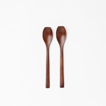 [JAJU/자주] 자주 쓰는 옻칠 티스푼 2P, 상세설명 참조, 체리브라운