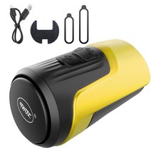자전거벨자전거 전기 경적 높은 125dB 볼륨 200mAh USB 충전 도난 방지 벨 오디오 경고 안전 승마, 01 Yellow, 01 Yellow