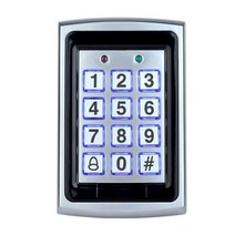 대문번호키 도어락 전자 양문형 자동문 RFID 금속 액세스 제어 EM 카드 리더 키패드 10 EM4100 keyfobs 방수 보호 커버 도어 시스템, only keypad