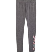 Juicy Couture 여아용 풀온 스트레치 레깅스 블랙 스크립트, 7, Phantom Vertical