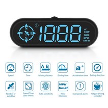 자동차 GPS OBD HUD 헤드 업 디스플레이 범용 경사 앞 유리 속도계 다기능 과속 경보 액세서리, [02] GPS
