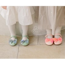 예쁜 아동플랫구두 리본 여아구두 촬영룩 조카선물 6살 5세