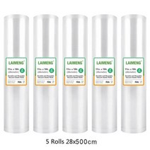 LAIMENG 5 롤 Sous Vide 진공 포장 기계 포장 식품 보관 진공 가방 진공 실러 R129, 협력사, 5R 28-500cm