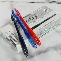 [일오삼유통] 유성볼펜 화이트볼펜 블랙볼펜 잘써지는볼펜 수성펜 필기펜 클립펜 기본볼펜, 혹★ 사쿠라 젤잉크 중성펜 Ballsign Knock, 혹★ 레드 1다스