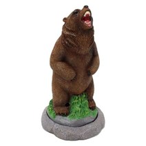 Ursmart 요가 장신구를 위한 수지 향 버너 동상 향로 콘 향 홀더, 갈색