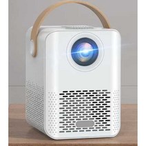 빔 프로젝터 가정용 휴대용 홈시네마 캠핑용 미니 스마트, 핑크 울트라 클리어 음성 버전