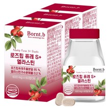 본트비 로즈힙 퓨레 엘라스틴, 3개, 60정