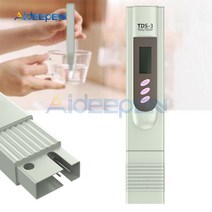 잔류 염소 측정기 수질 검사 키트 유리 잔류 염소 장치 펜 순도 필터 수경 휴대용 수질 감지기 수족관, tds-3