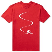 스키 플레이트 숏스키 The Mountains Are Calling T 셔츠 남성 여성 스키 스노우보드 멋진 디자인 코튼, 17 RED_05 XL