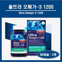 식약처인증 오메가3 오메가쓰리 연어오메가 살몬오메가 캡슐 EPA DHA 1200mg 연어 고함량 연어유 연어오일 비타민D 혈행 뼈 영양제 캐나다 추천 노블 울트라 오메가3, 2병, ##푸름이네##노블울트라오메가3(90캡슐)