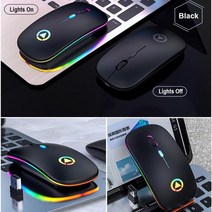 가성비갑 저소음 슬림 무선마우스 2.4GHz 무선 마우스 10m 수신 가능, 검정, 모델명2