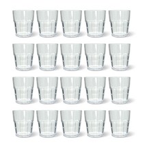 업소용 급식용 8각 물컵 PC 9 OTC 266ml, 투명, 20개