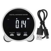 경도 측정기 디지털 전자 눈금자 측정 도구 656 피트 고정밀 롤링 LCD 디스플레이, [01] Silverblack