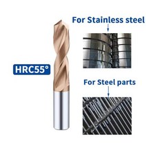 드릴 굴착 홀 단단한 텅스텐 카바이드 드릴 비트 CNC 금속 강철, 11mm+55drill bit