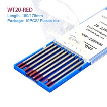 용접용접 소모품 TIG 봉 WT20 WL15 텅스텐 전극 1.6 2.4 3.2mm WP WZ8 150mm/175mm, 02 WT20_02 1.6 미리메터_01 150mm