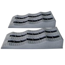 캠핑카 카라반 트레일러 타이어 받침 바퀴 수평 고정 지지대, 4톤을 운반하는 회색