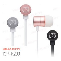 아이리버 헬로키티 ICP-K200 헬로 사운드 이어폰 / 45478, 블랙