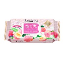 SABORINO 사보리노 퀵 슬립 나이트 시트 마스크 팩 멜팅 프루트 마일드 28매입