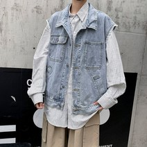스타일리스트 제이 남성 캐주얼 청조끼