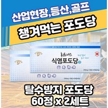 탈수방지 챙겨먹는 포도당 60정x2세트 땀많은 체질영양제 땀 많은 체질 약 땀많은체질 건강식품, 3개, 60정xl개