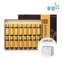 휴럼 천년 산삼 배양근 1박스 선물 세트 +쇼핑백, 단품, 단품