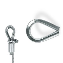 스텐와이어로프 고리 보호대 심블 1개 SUS304 팀블 M8