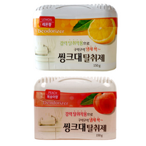 싱크대 탈취제 150g 배수구 싱크대하부장 냄새 악취 제거 강력탈취작용 냄새싹, 복숭아향