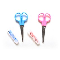 1200 안전캡 가위 학습가위 디자인가위 미술수업가위 학용가위 안전가위, 블루