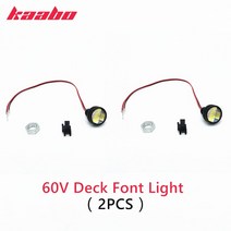 Kaabo Mantis 10 E-Scooter Deck 용 기존 60V LED 스포트라이트 Mantis 8 KickScooter Spare Parts 용 프론트 라이트 데크 브레이, 60V Front Light 2PCS