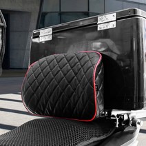 오토바이 바이크 배달통 탑박스 메모리폼 허리쿠션 등받이, T-BOX 메모리폼 허리쿠션M, 레드