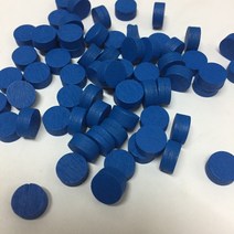 보드게임 단체게임 나무 게임 조각 diy 퍼즐 보드 게임/교육 액세서리 다채로운 폰/체스 100 직경 10x5MM 10 색, [01] Blue