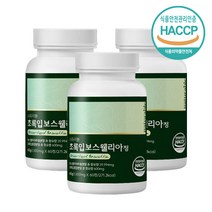 초록입 보스엘리아 추출물 정 보스웰리아 보스윌리아 보수엘리아, 3개, 60정