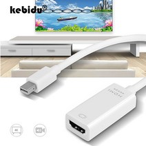 비디오테이프 변환 비디오 테이프 USB 플레이어 동영상 파일 4k x 2k mini dp to hdmi 디지털 케이블 audio video cable mini to hdmi, 검은색, 4k 미니 dp에서 hdmi로, 1개