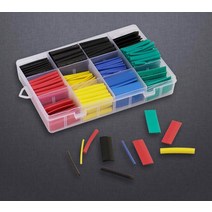 수축튜브 530pcs 열첩착식수축튜브 전선 보호튜브 열수축튜브 선정라 마감재